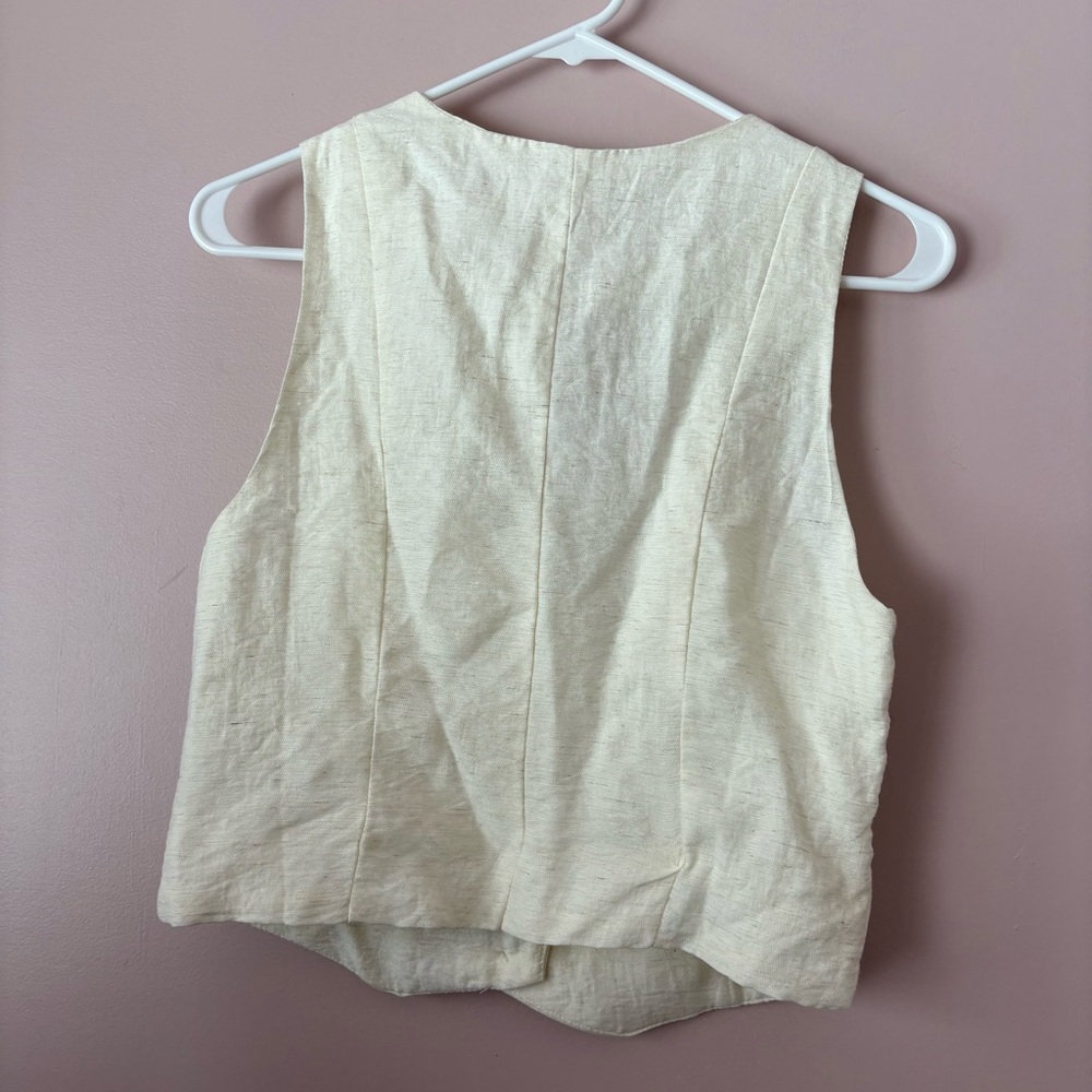 💙Monteau NWT Off-White Vest - Picture 5 of 6